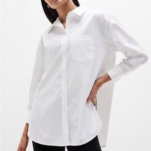 Athleta Midday Oversized Poplin Shirt